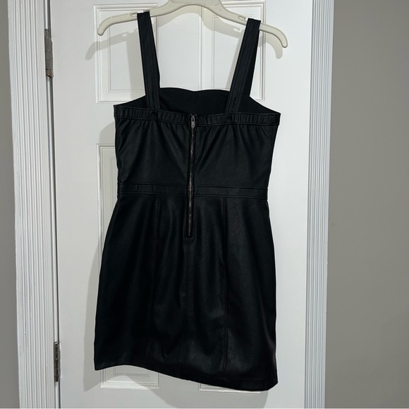 Abercrombie Faux Leather Mini Dress - Picture 2 of 5